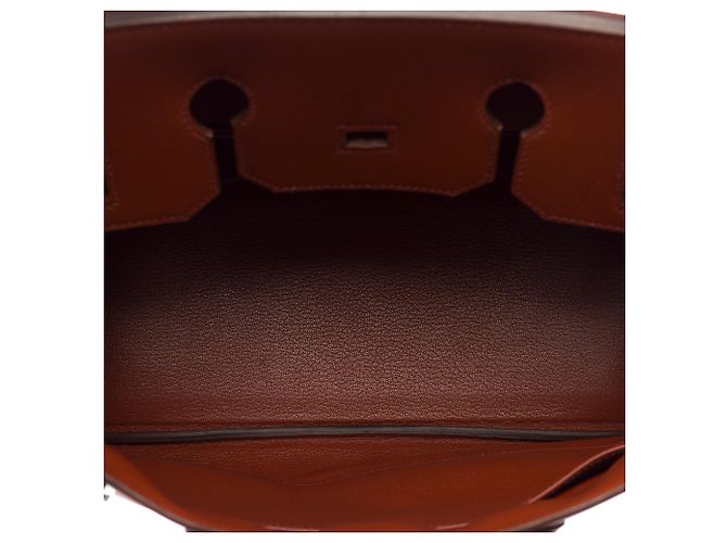 Hermès HERMES Birkin 35 Bag in Brown Leather - 103214 - view 9