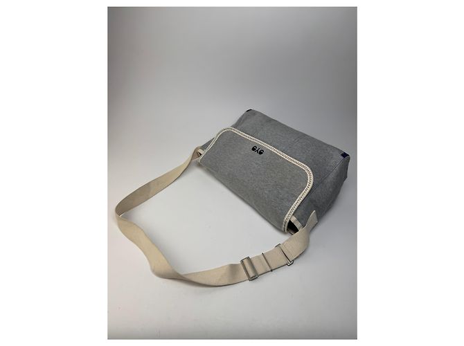 Comme Des Garcons Vintage Comme Des Garçons Wool Canvas Bag Grey White Navy Gris - vue 10