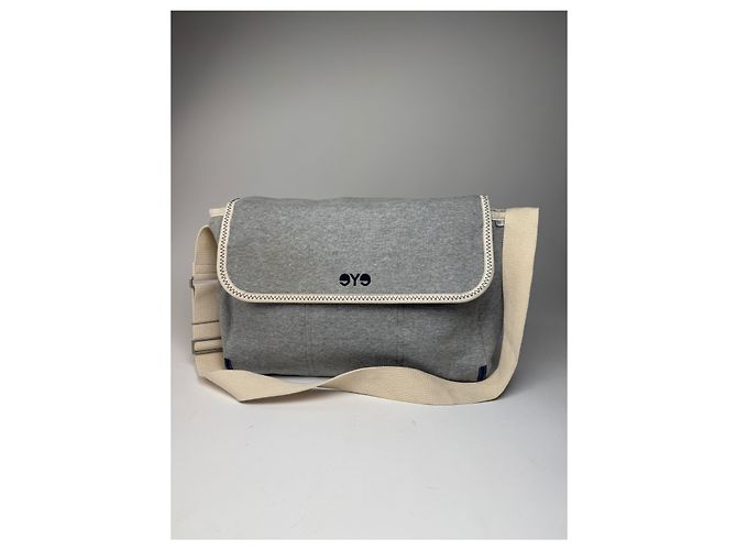 Comme Des Garcons Vintage Comme Des Garçons Wool Canvas Bag Grey White Navy Gris - vue 14