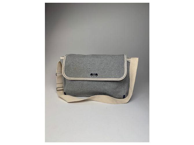 Comme Des Garcons Vintage Comme Des Garçons Wool Canvas Bag Grey White Navy Gris - vue 9