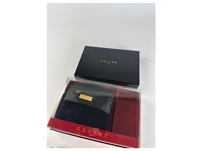 Céline Bolso Mini de Lona Vintage Celine Paris Negro - vista 12