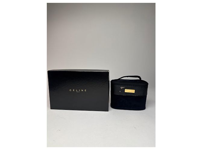 Céline Bolso Mini de Lona Vintage Celine Paris Negro - vista 13