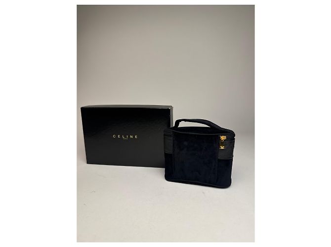 Céline Bolso Mini de Lona Vintage Celine Paris Negro - vista 2