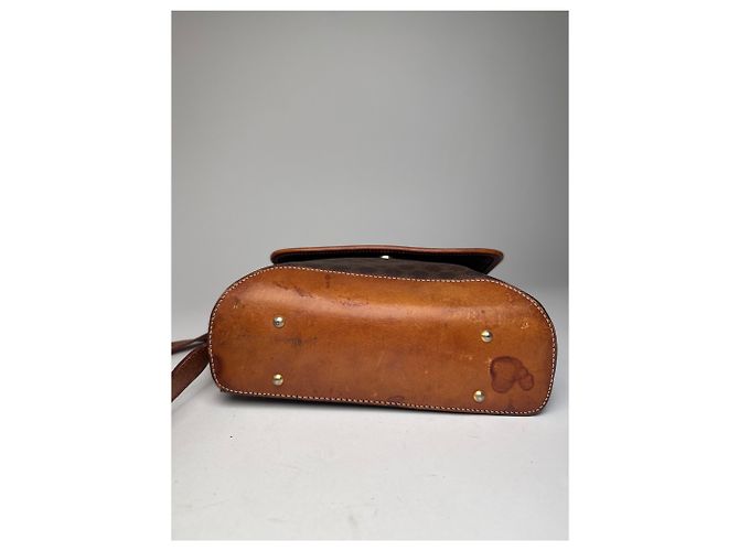 Céline Vintage Celine Paris Triomphe Monogram Schulter-/Crossbody-Tasche Braun - Ansicht 14