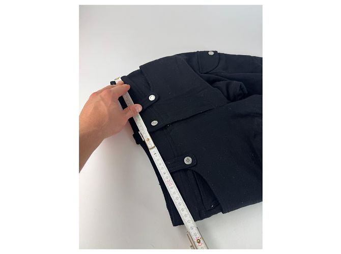 Vintage Courreges Wollhose schwarz - Ansicht 11