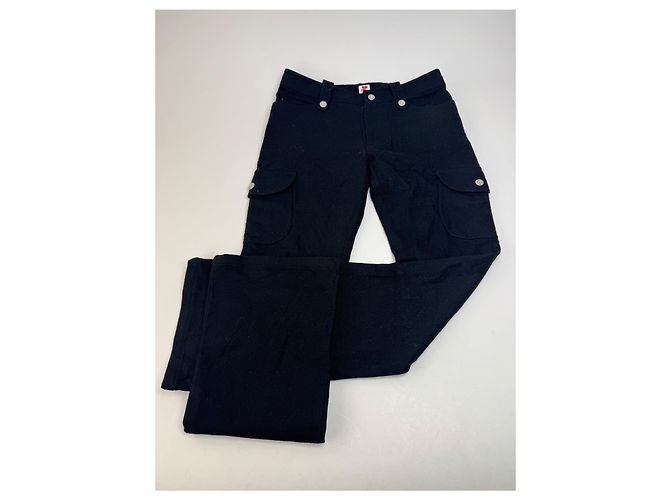 Vintage Courreges Wollhose schwarz - Ansicht 15