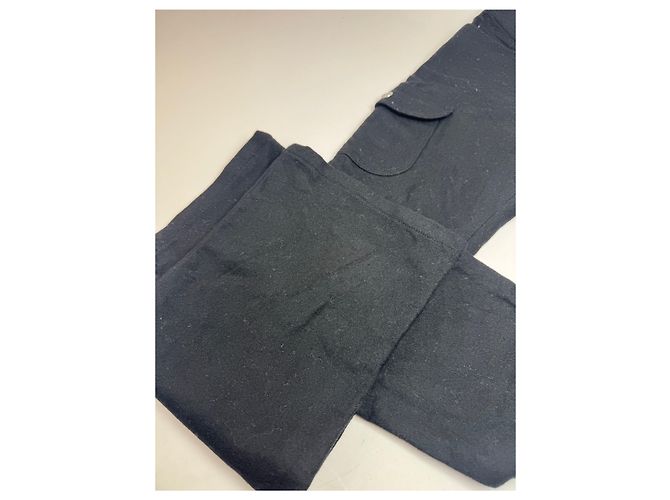 Vintage Courreges Wollhose schwarz - Ansicht 3
