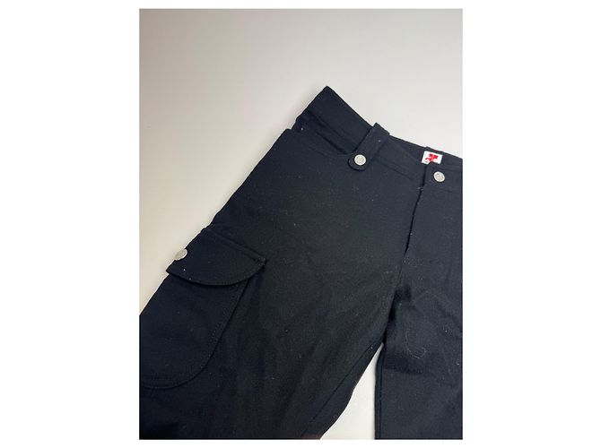 Vintage Courreges Wollhose schwarz - Ansicht 4