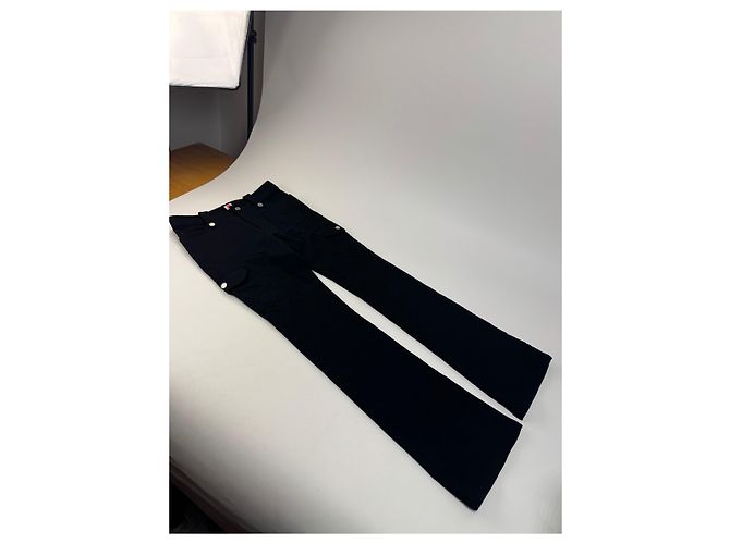 Vintage Courreges Wollhose schwarz - Ansicht 6
