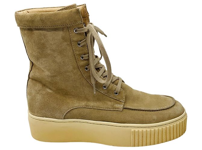 Botines de ante beige David de Gabriela Hearst - vista 2
