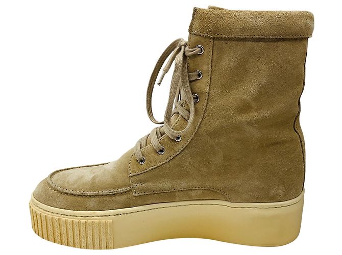 Botines de ante beige David de Gabriela Hearst - vista 3