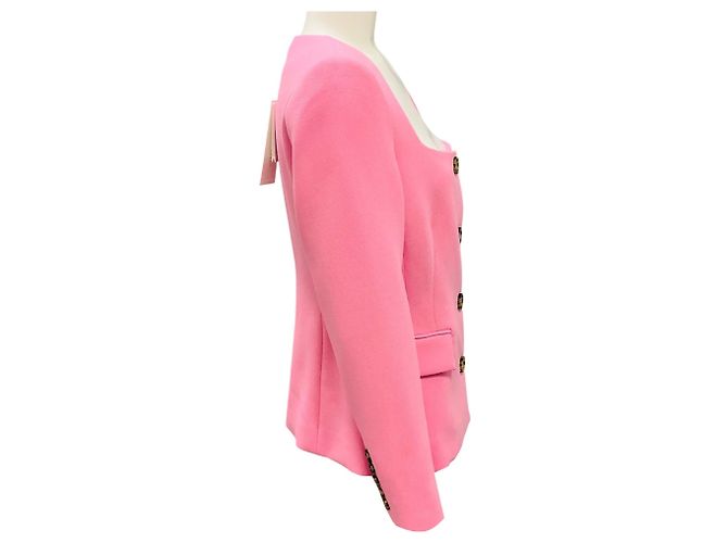 Chaqueta sin cuello Ria rosa de Veronica Beard - vista 2