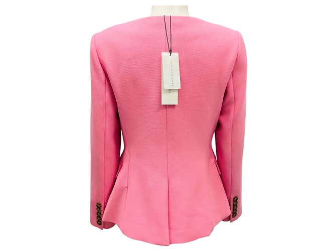 Chaqueta sin cuello Ria rosa de Veronica Beard - vista 3
