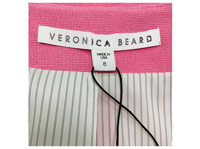 Chaqueta sin cuello Ria rosa de Veronica Beard - vista 4