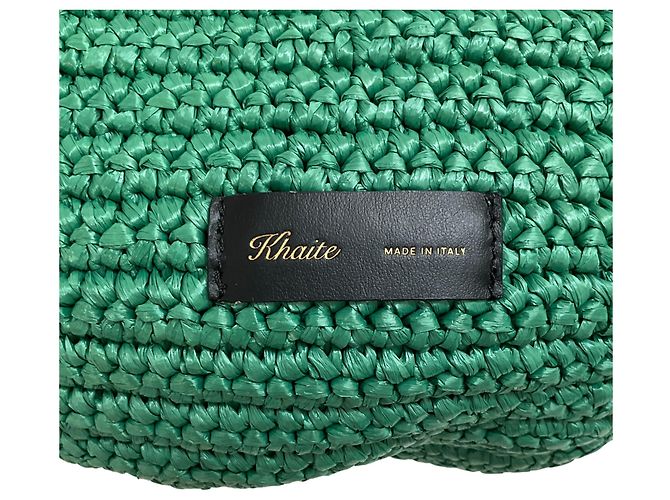 Khaite Green Raffia Medium Olivia Hobo Bag - view 4