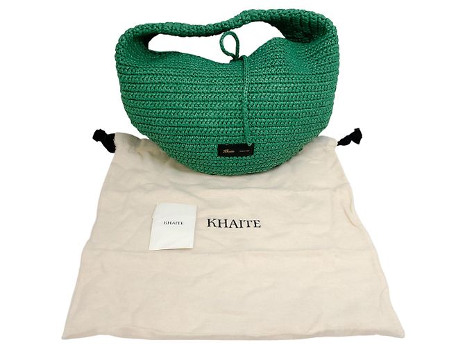 Khaite Green Raffia Medium Olivia Hobo Bag - view 6