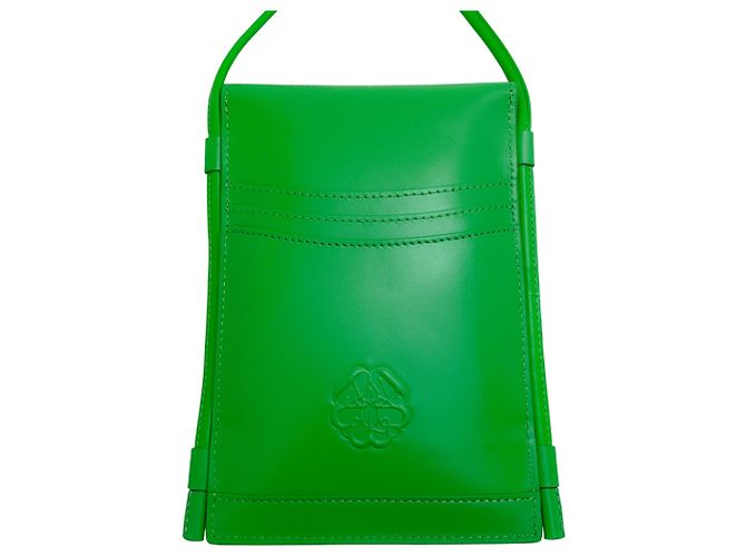 Borsa a tracolla micro The Curve verde di Alexander McQueen - vista 3