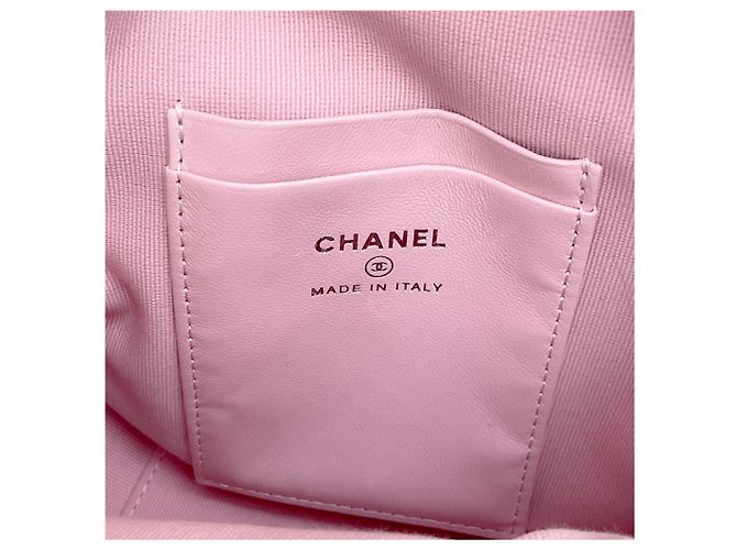 Chanel 2024 Mini Zaino in Tweed Rosa - vista 9