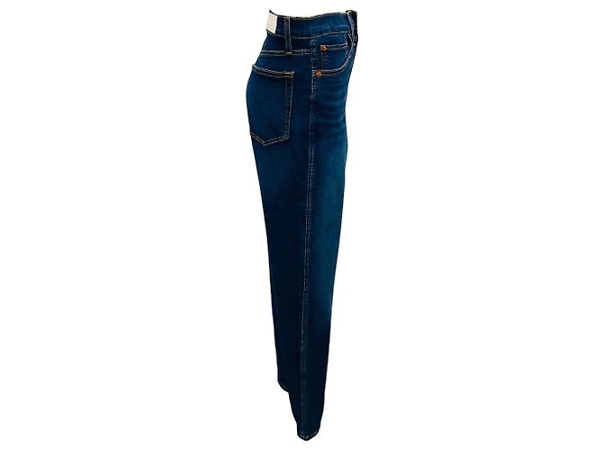 Re/Done Jeans a vita alta blu sbiadito anni '90 - vista 2