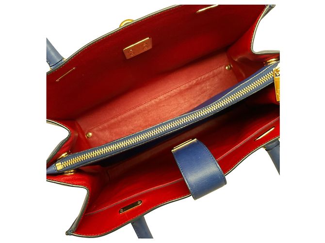 Borsa Marlene in pelle cobalto di Salvatore Ferragamo Blu - vista 11