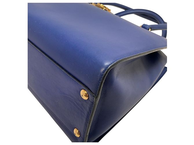 Borsa Marlene in pelle cobalto di Salvatore Ferragamo Blu - vista 5