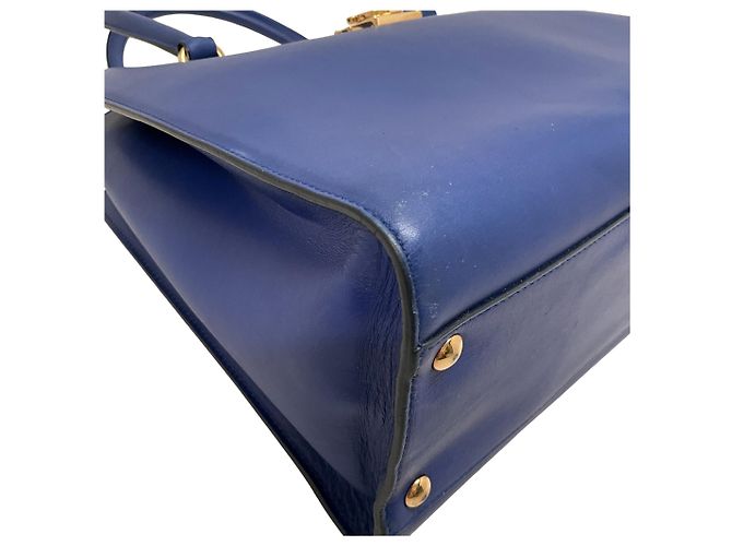 Borsa Marlene in pelle cobalto di Salvatore Ferragamo Blu - vista 6