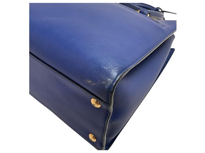 Borsa Marlene in pelle cobalto di Salvatore Ferragamo Blu - vista 7