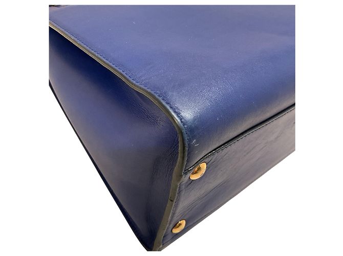 Borsa Marlene in pelle cobalto di Salvatore Ferragamo Blu - vista 8