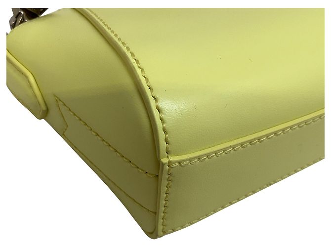Borsa a tracolla Antigona Nano in pelle gialla acida di Givenchy Giallo - vista 5