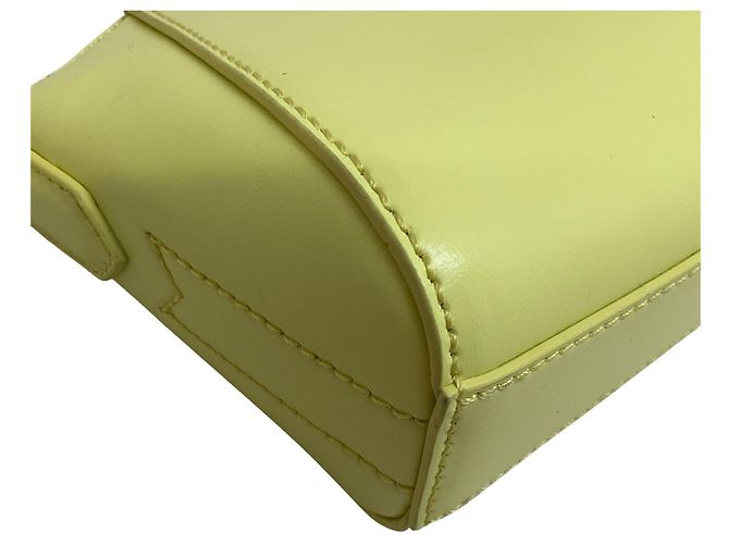 Borsa a tracolla Antigona Nano in pelle gialla acida di Givenchy Giallo - vista 7