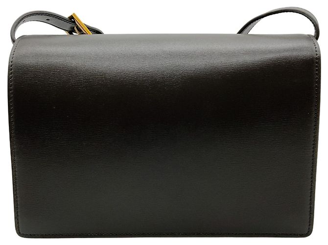 Saint Laurent Graue Leder-/Wildleder-Bellachasse Mittel Schultertasche - Ansicht 3