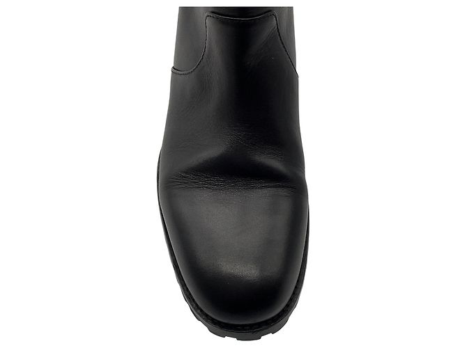 Botas de tornozelo de couro preto Manolo Blahnik - vista 5