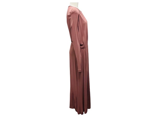 Vestido Maxi de Jersey Malva Bottega Veneta Rosa - vista 2