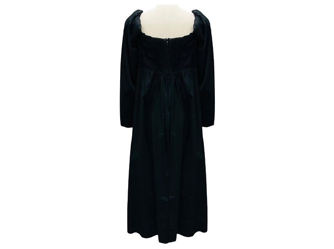 Maje Schwarzes Valentina Midi-Kleid mit Schleife Aje - Ansicht 3
