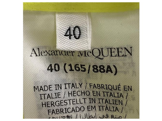 Chaqueta de encaje floral amarillo ácido Alexander McQueen - vista 5