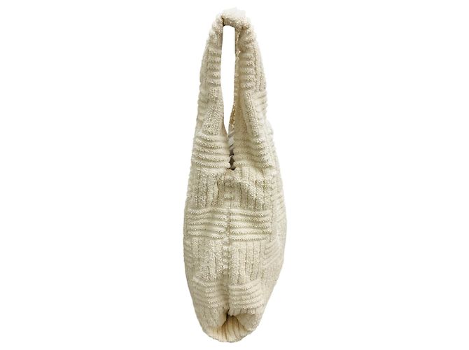 Borsa tote in spugna avorio Bottega Veneta Beige - vista 2