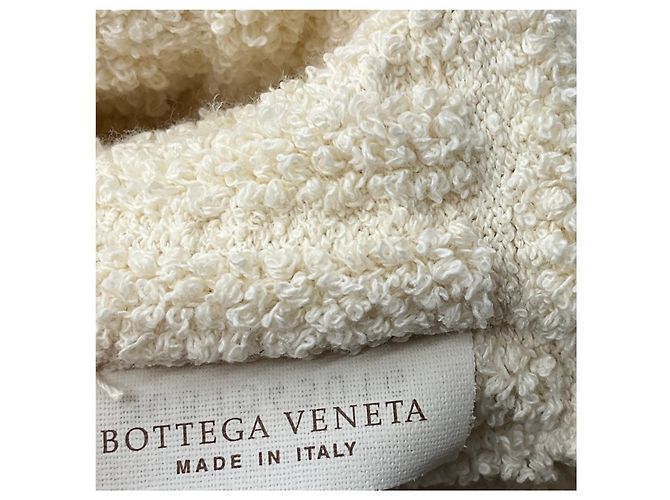 Borsa tote in spugna avorio Bottega Veneta Beige - vista 9