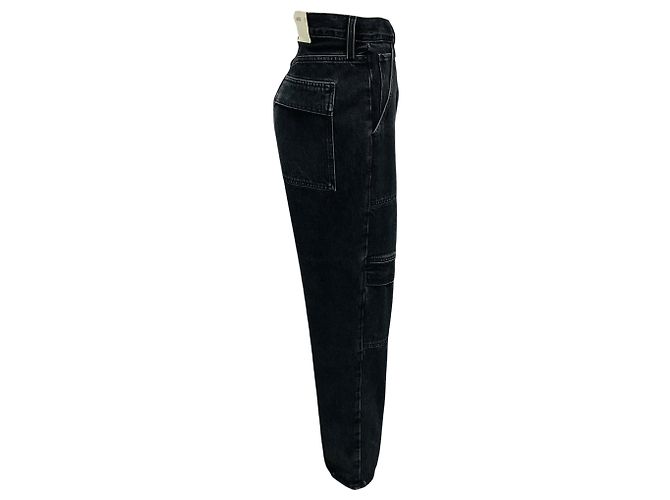 Jeans Cargo Agolde Panther Cooper Nero - vista 2