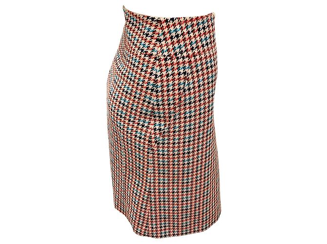 Tan Multi Houndstooth Rock von Akris Punto - Ansicht 2