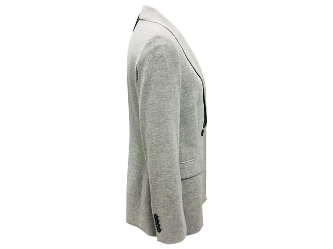 Blazer de lã e cashmere cinza pedra Peserico - vista 2