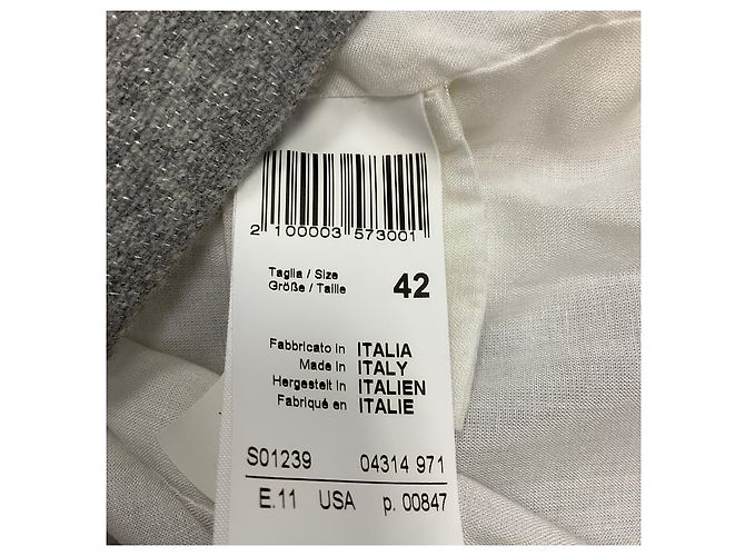 Blazer de lã e cashmere cinza pedra Peserico - vista 5