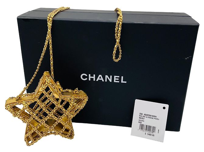 Chanel Gold 2023 Star Minaudiere Evening Bag Golden - view 15