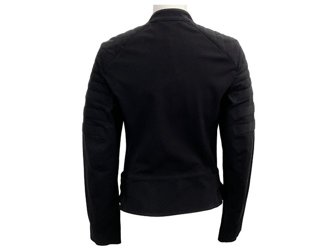 Schwarze Baumwoll-Motorradjacke 3.1 Phillip Lim - Ansicht 3