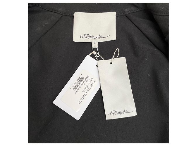 Schwarze Baumwoll-Motorradjacke 3.1 Phillip Lim - Ansicht 4