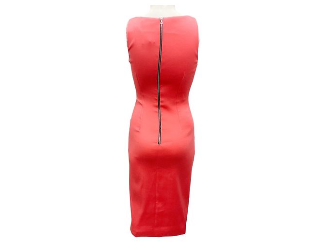 Vestido Tank de Scuba Coral Prabal Gurung Rosa - vista 3