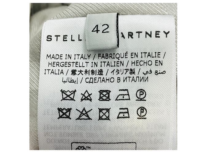 Stella Mc Cartney Stella McCartney Light Grey Aya Wool Twill Tailored Jacket - view 5