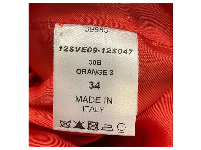 Chloé Chaqueta de algodón naranja de dos botones Chloe - vista 6