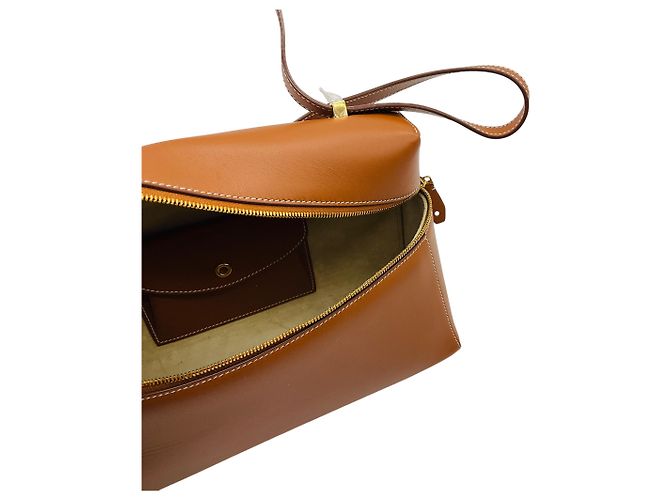 Borsa L27 Extra in pelle di vitello tan Loro Piana Cammello - vista 6