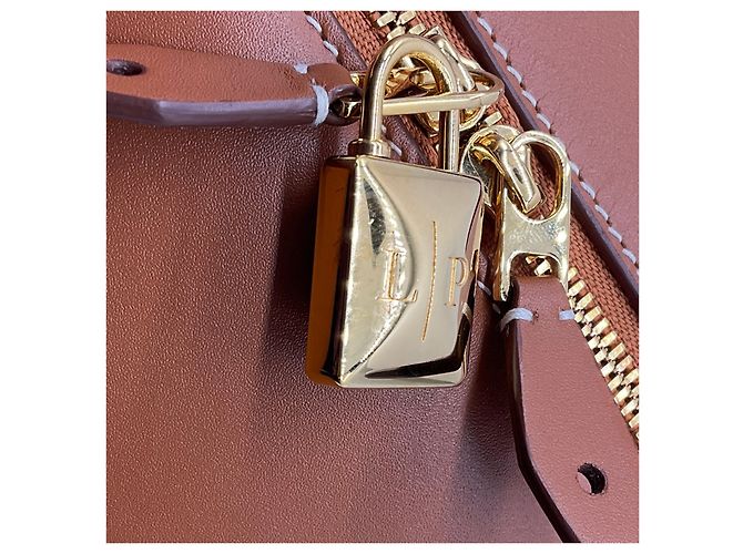 Borsa L27 Extra in pelle di vitello tan Loro Piana Cammello - vista 8
