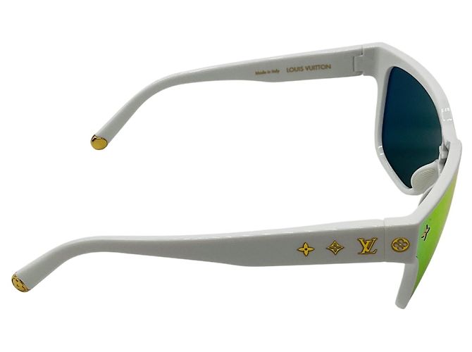Óculos de sol quadrados LV Shadow brancos Louis Vuitton - vista 3